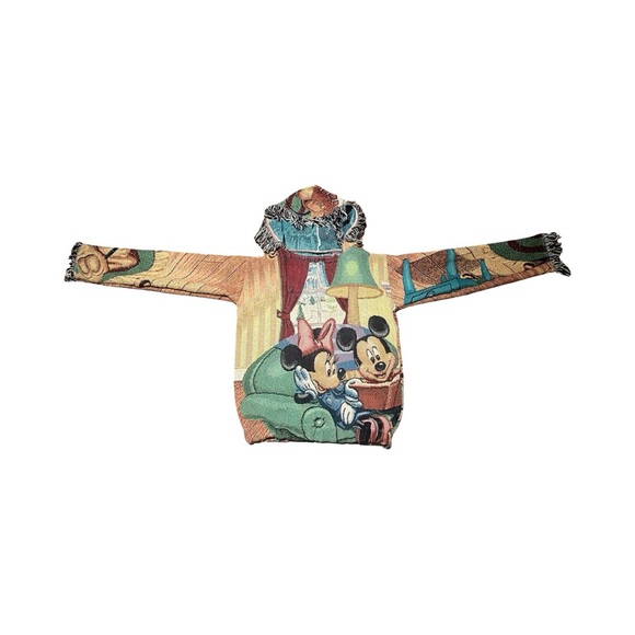 Christmas Mickey Mouse Tapestry Hoodie - Picture 4 of 5